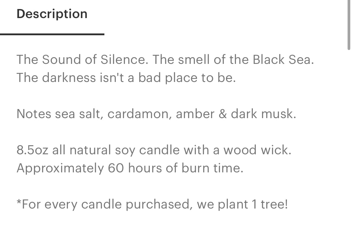 Hello Darkness My Old Friend Candle