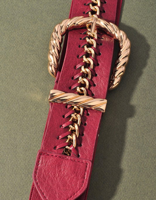 Leather Chain Belt